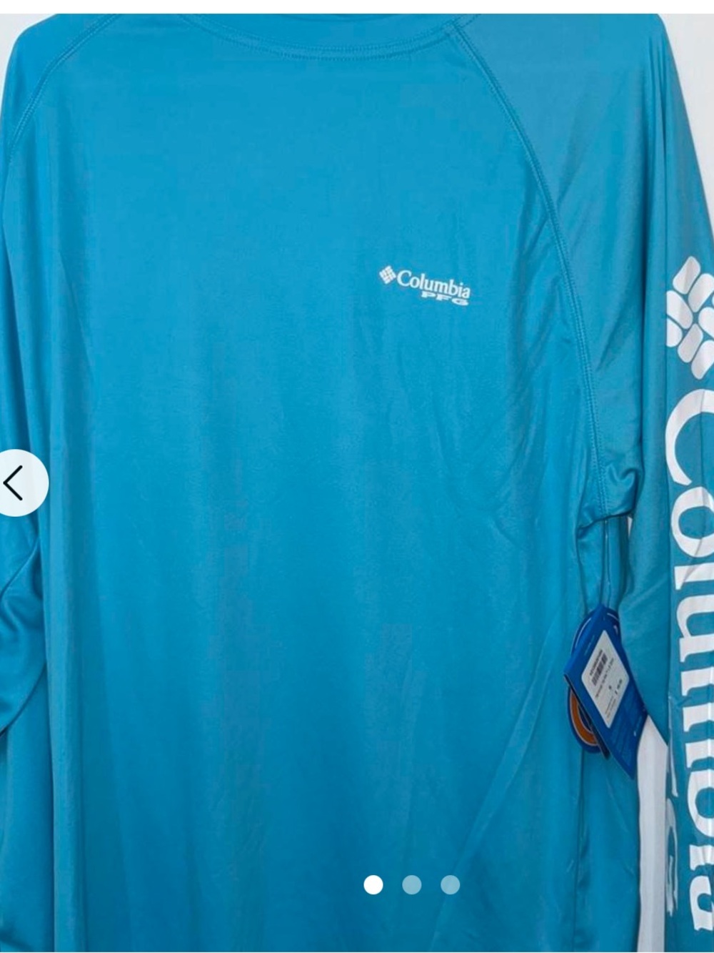 Columbia Men’s Teal-Blue Long-Sleeve Performance Tee
